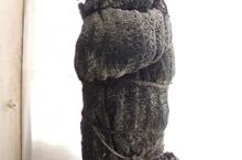 JW Suspended Knit object covered in plaster and wax