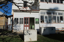 The Building for the installation of He Dreamed Overtime (photo credit Beth Kapusta)