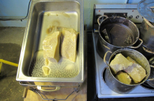  re-enactment wax melting (photo credit Beth Kapusta)