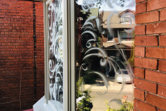 DYI Bird Safe Window - Stencil Frost Spray Paint