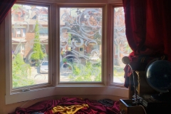 DYI Bird Safe Window - Stencil Frost Spray Paint