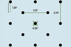 DYI Bird Safe Window - Dot Spacing Guide