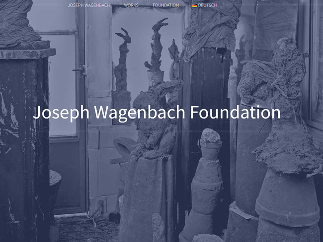 Joseph Wagenbach Foundation Website Screenshot